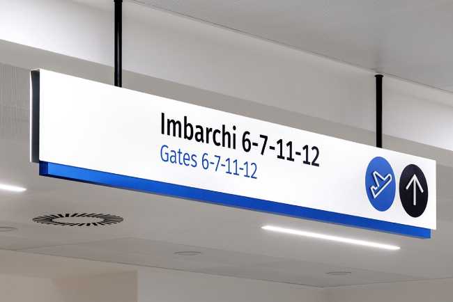 Visual identification of the airport