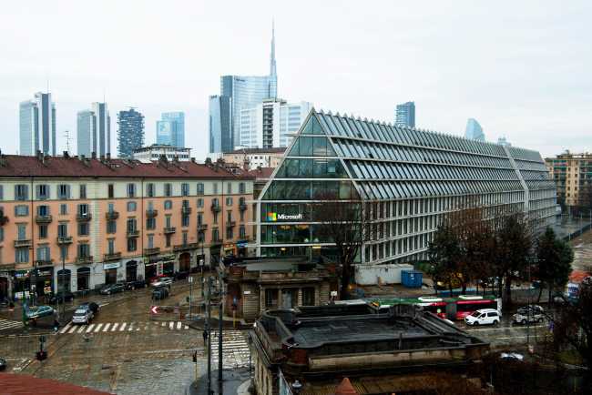 Microsoft House in vetro