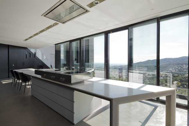 window kitchen concrete floor