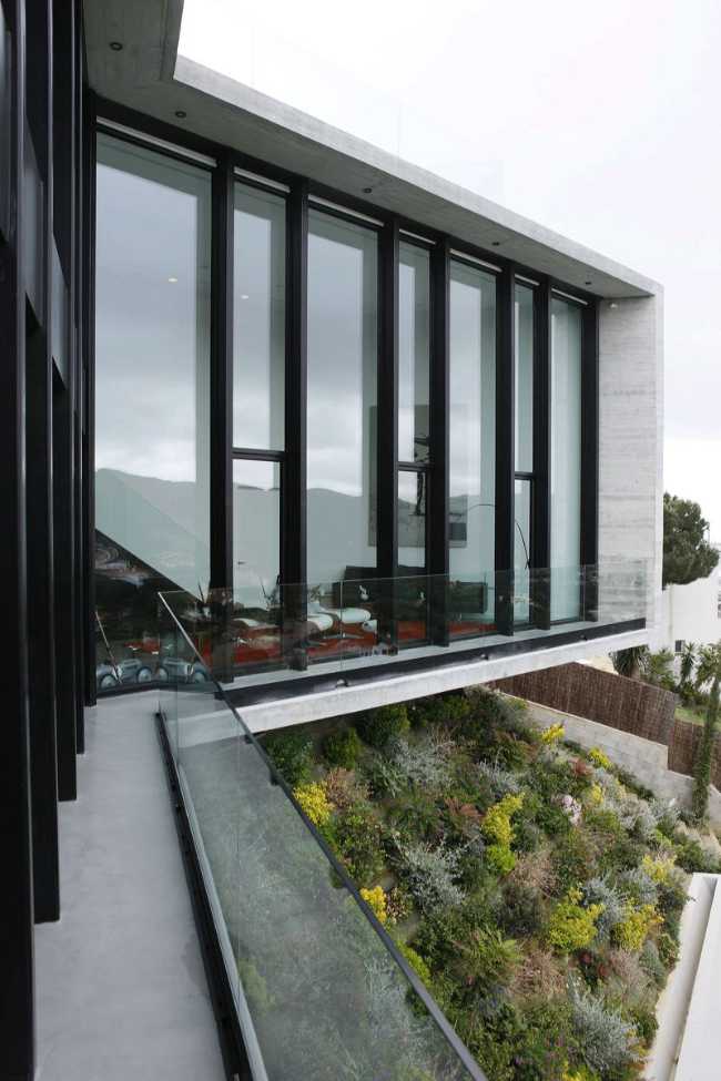 cantilevered terrace window
