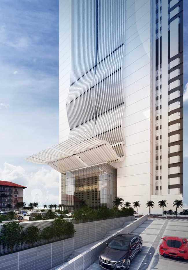 Entrance to luxury residence