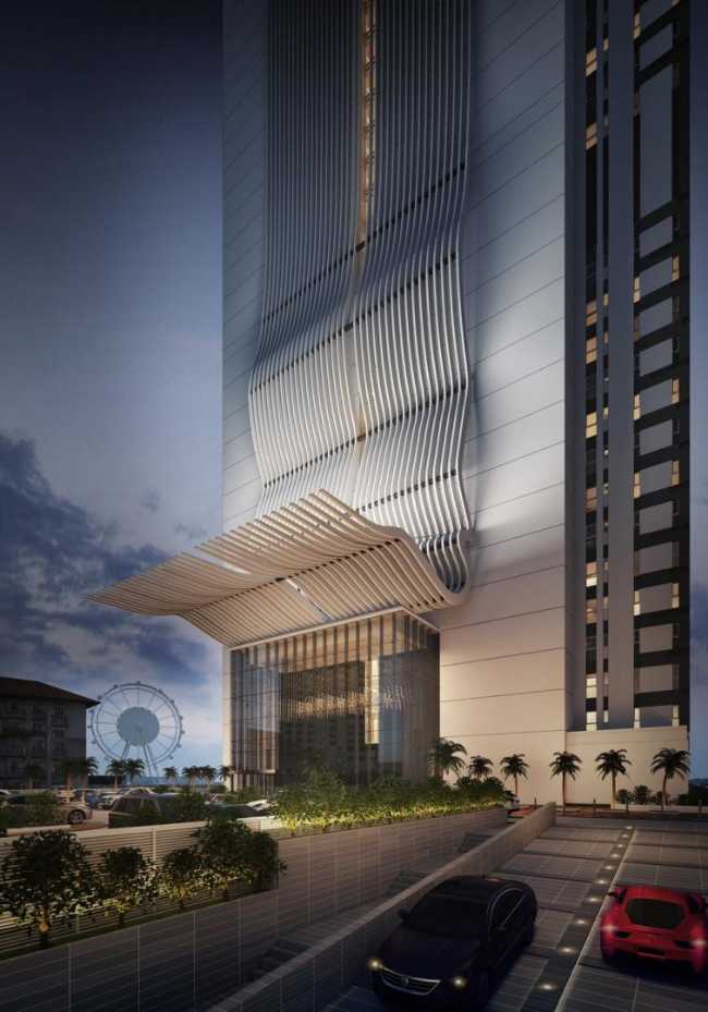 Entrance to luxury residence