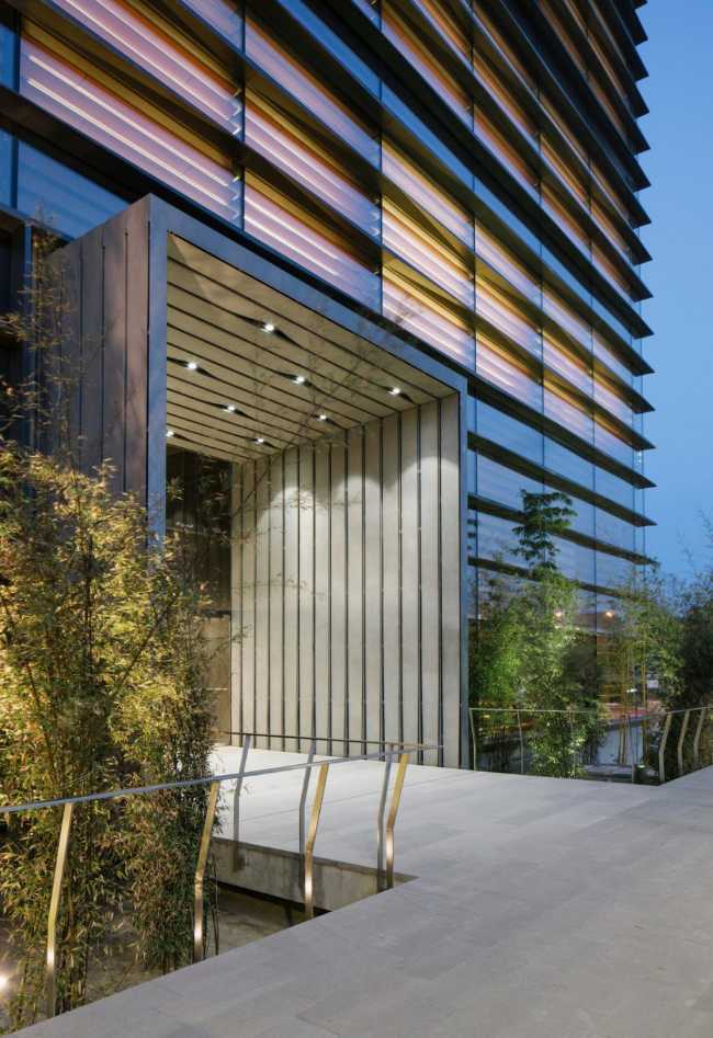 facciata cinetica rivestimento ingresso