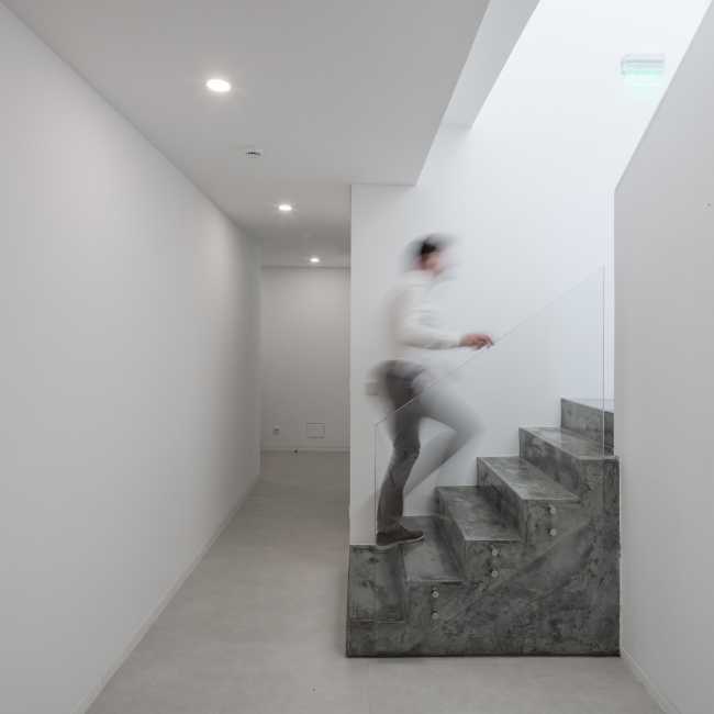 modernist concrete stairs