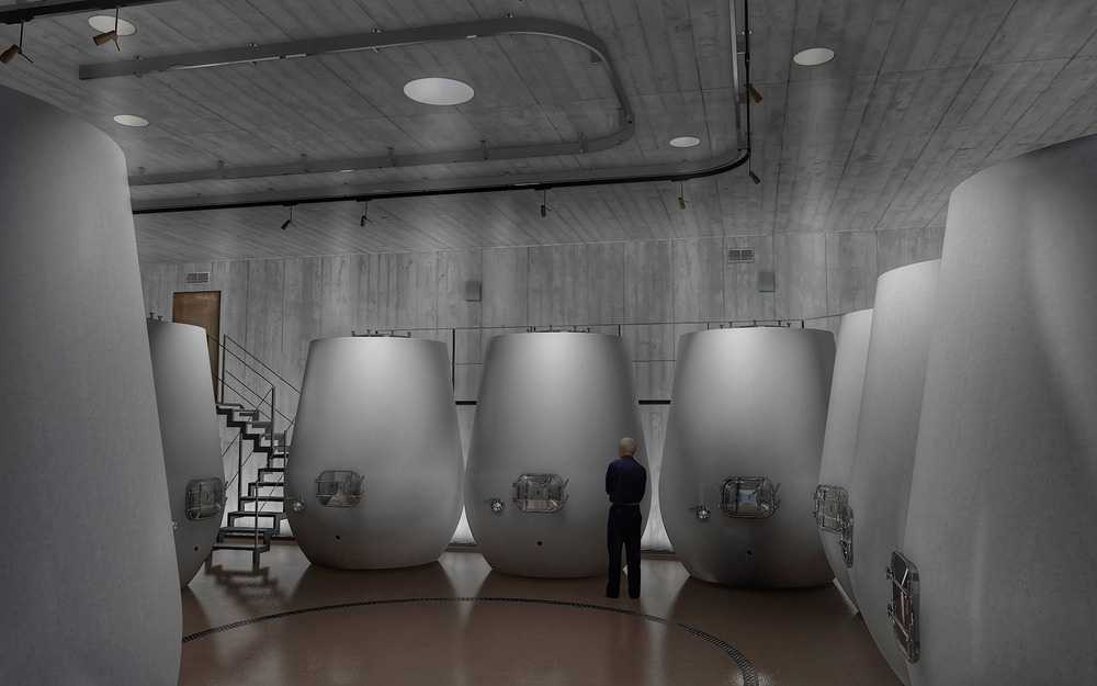 rivestimento pietra ingresso cantine toscana