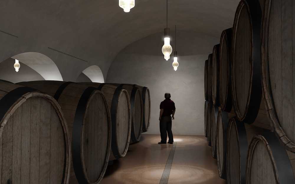 rivestimento pietra ingresso cantine toscana