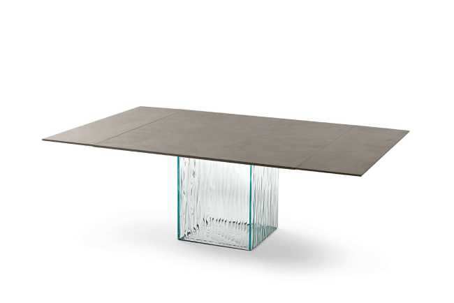 tavolo gambe piedistallo vetro