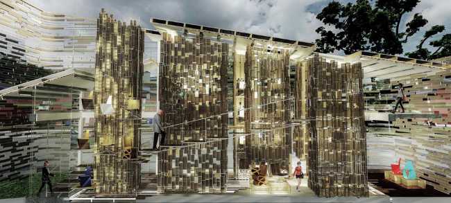 tienda de muebles de cartón