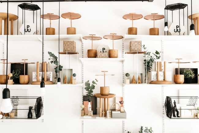 negozio atelier oggetti legno