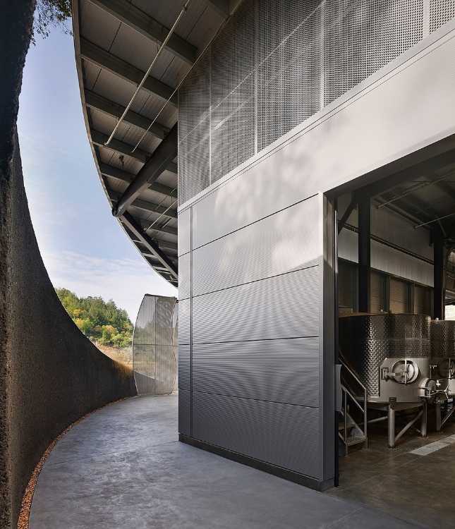 curved shapes cellar