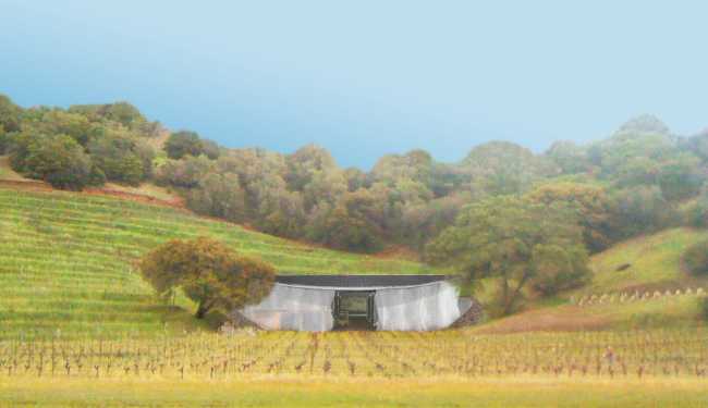 external cladding in metal cellar panels