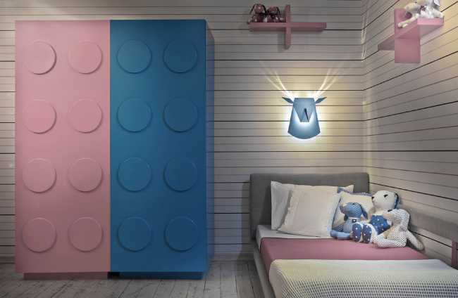 lapada parete cervo blu