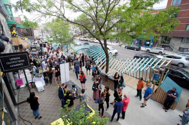 urban furniture of the canopy