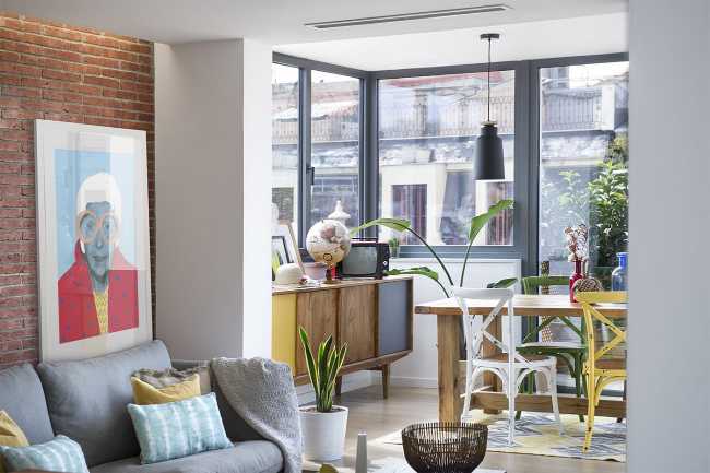 vetrata arredo pavimento elgno