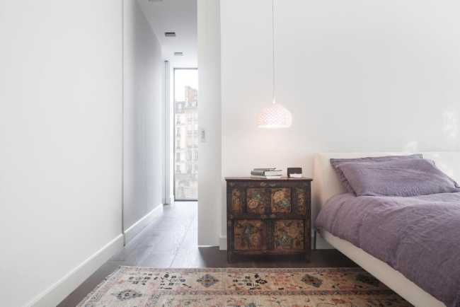 Camera da letto concepita come suite