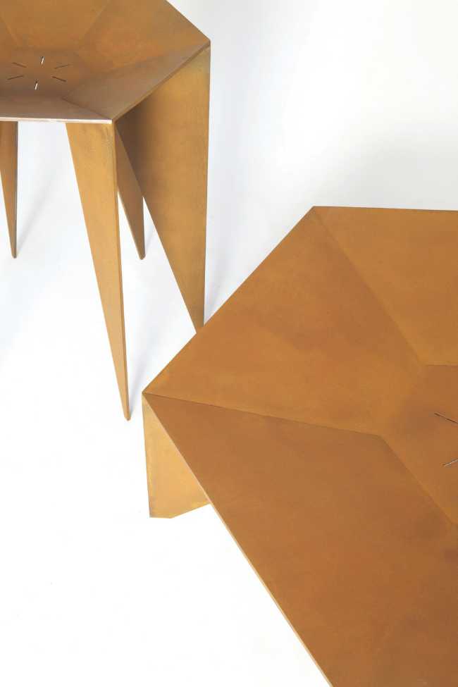 braciere arredo esterno outdoor design metallo corten