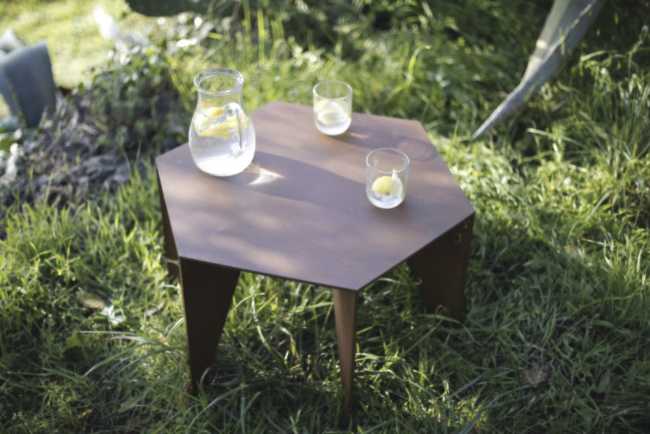 braciere arredo esterno outdoor design metallo corten