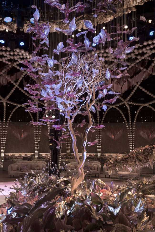 configuración de árbol de evento de boda