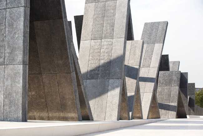 memorial park art architecture lettering