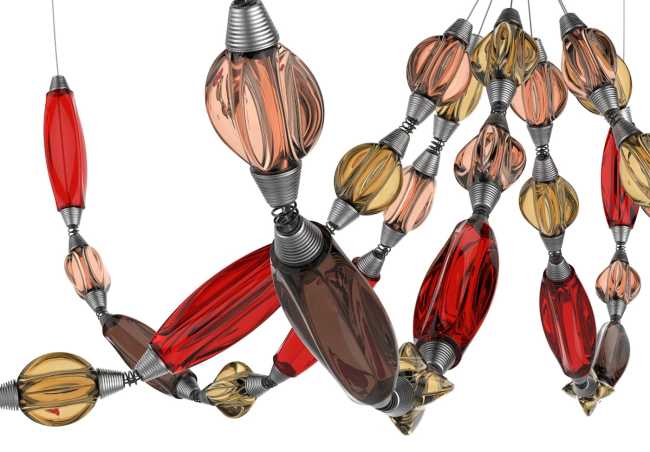 vetro colorato luce led