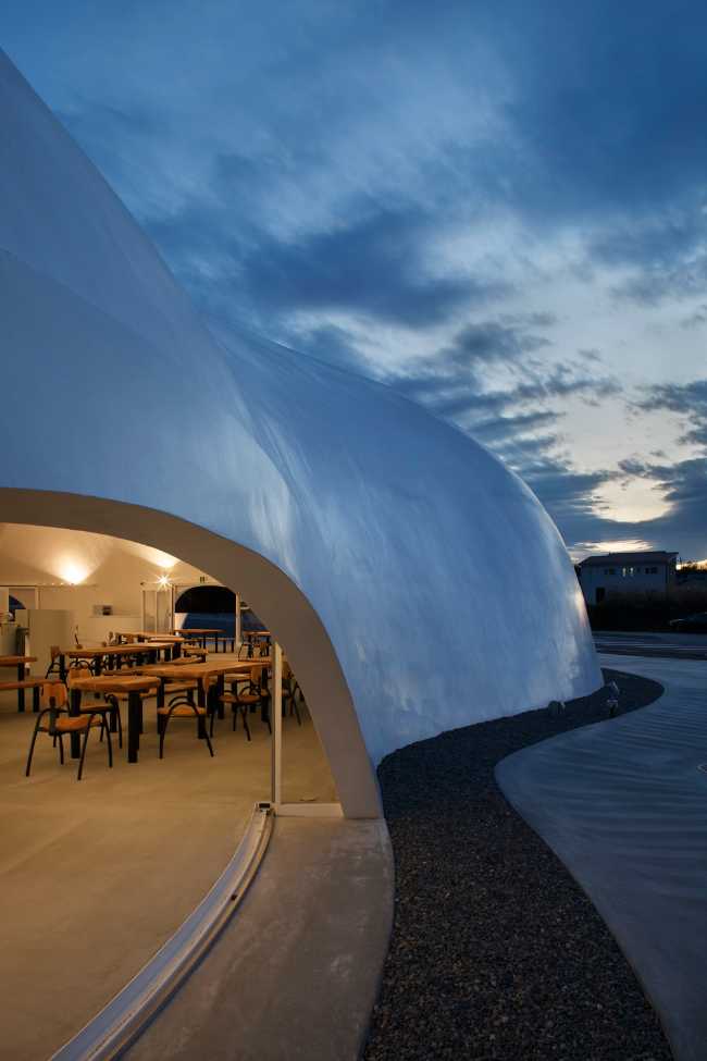 cupole progetto ristorante ingresso