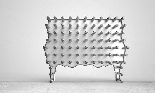 mobile contenitore metallo arredo design