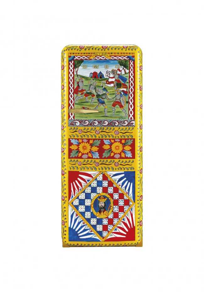 Frigorifero dipinto da artisti siciliani