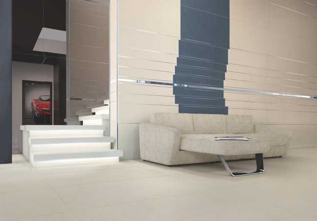 interno finiture minimal sala