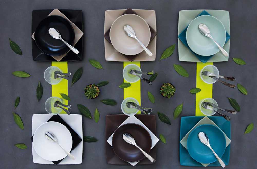 Decorazioni piatti colorati
