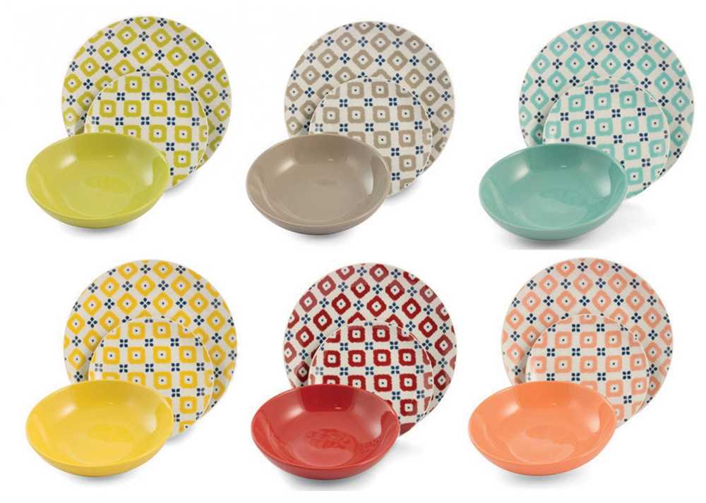 Decorazioni piatti colorati