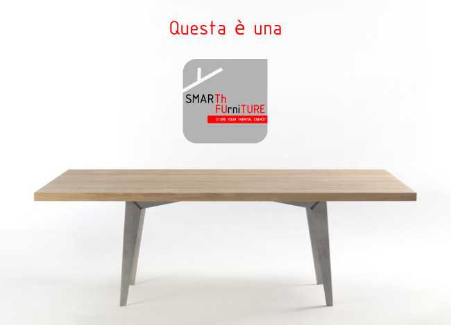 Tavolo che accumula energia termica