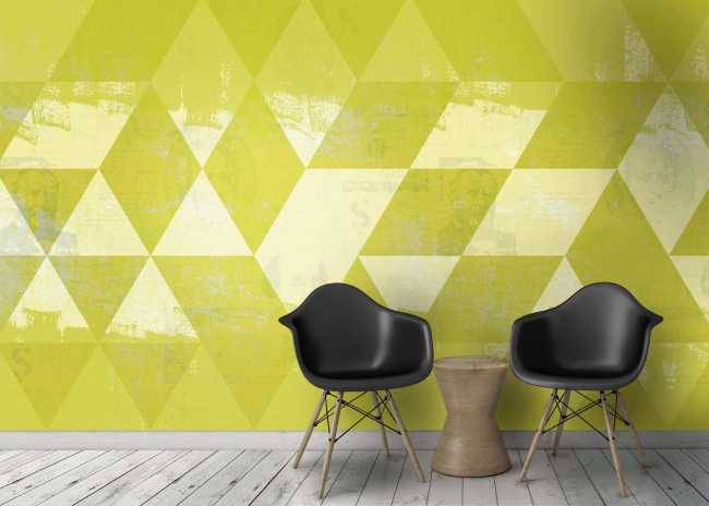 Carte da parati con disegni geometrici