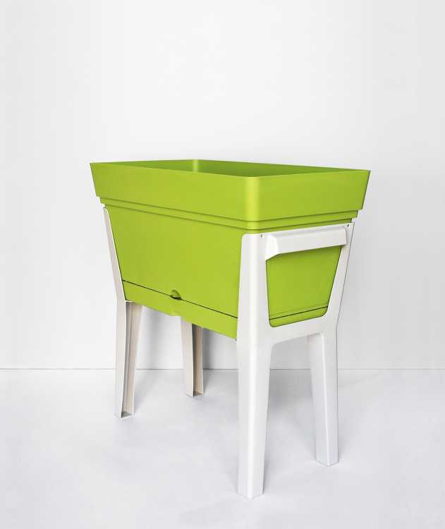 Orto domestico progetto di design colore verde acido