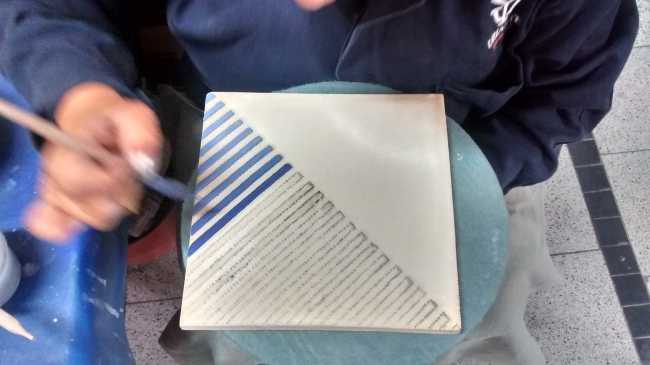 Piastrelle artigianali disegno