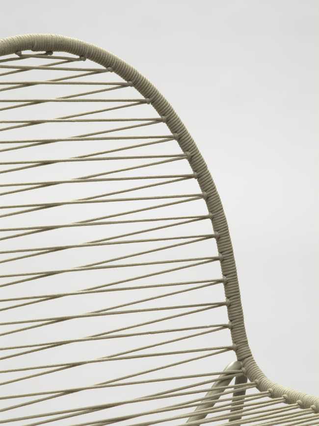 Forme di una seduta ispirata al ventaglio giapponese