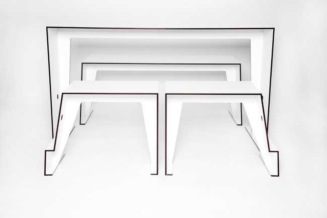 Tavolo da caffè bianco