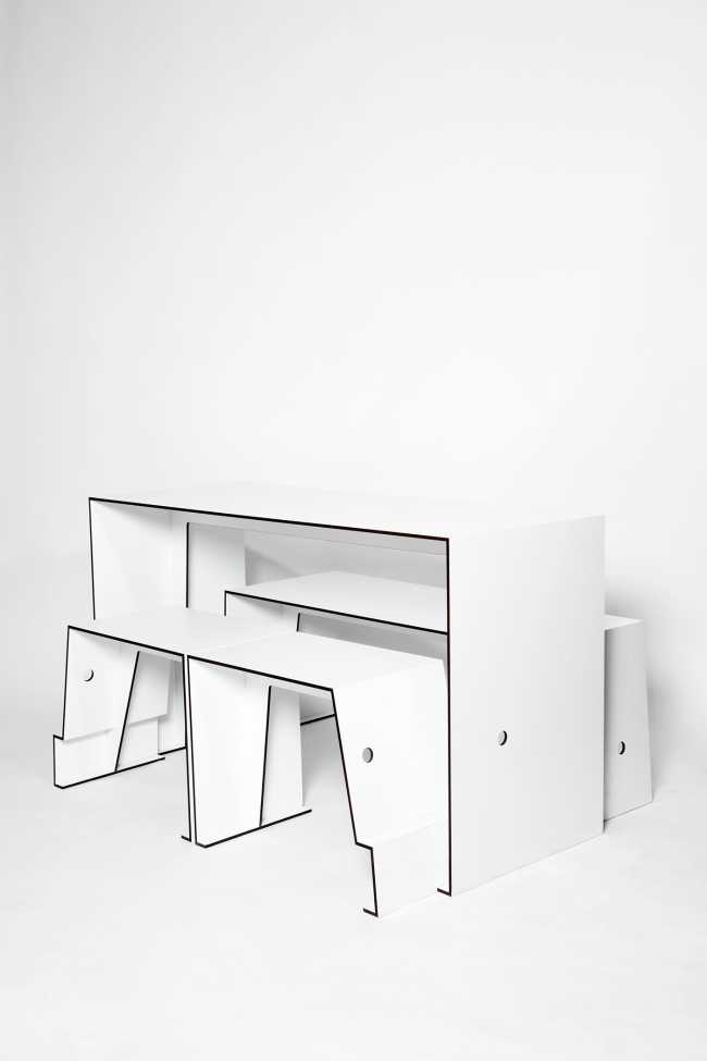 Tavolo da caffè bianco