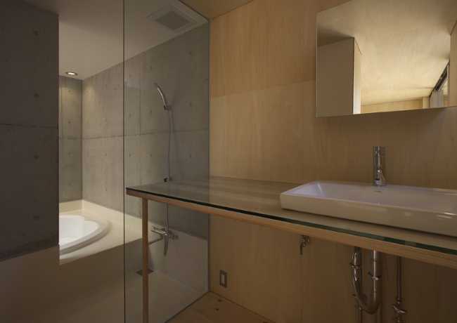 Wooden bathroom