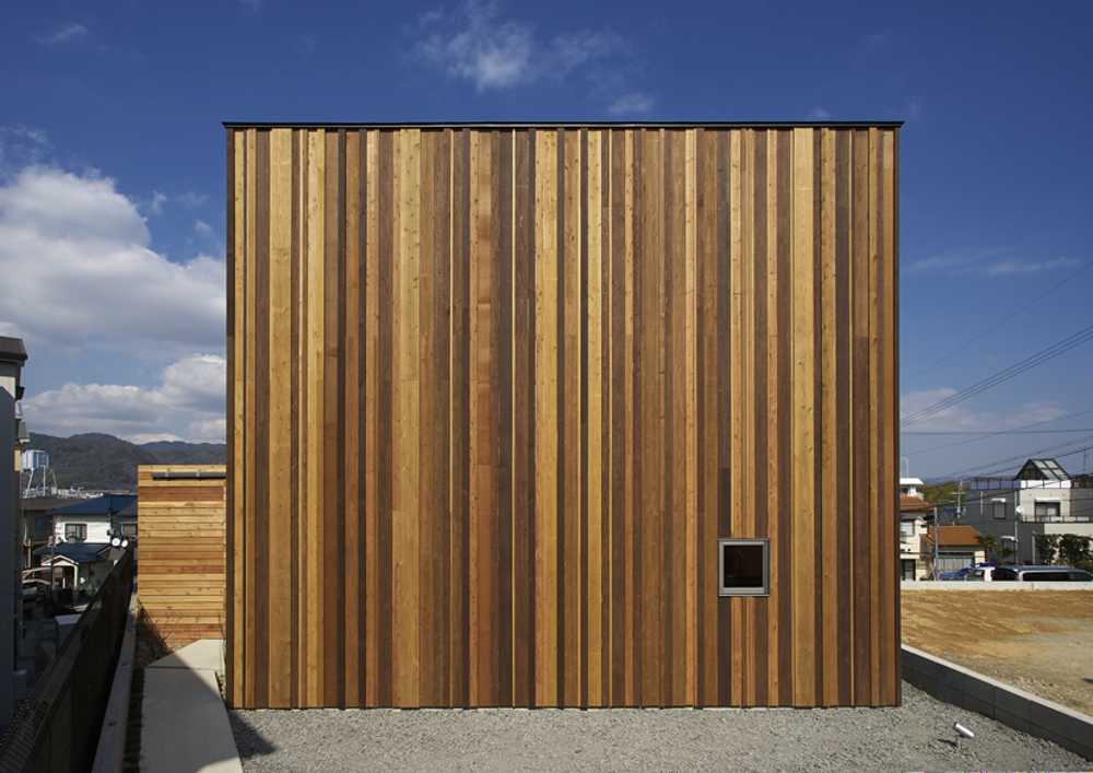 House in different shades of wood
