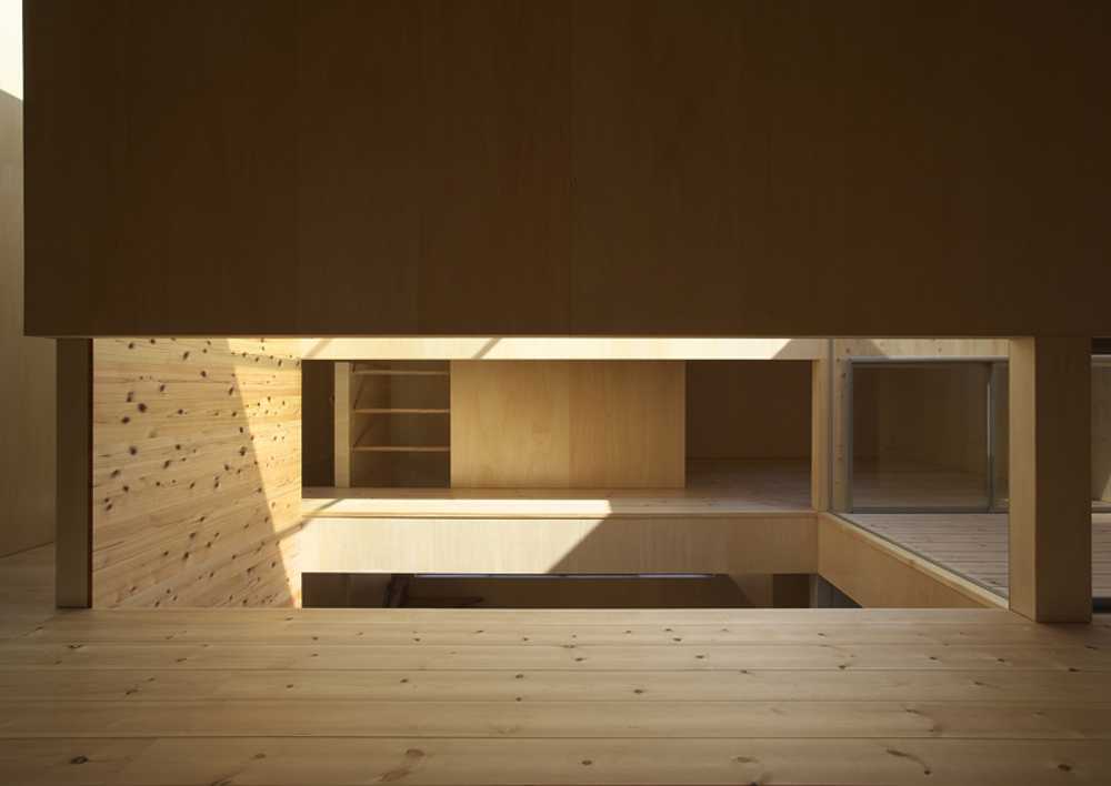 House in different shades of wood