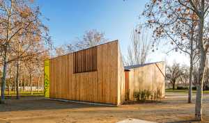 Prefabricated wooden module