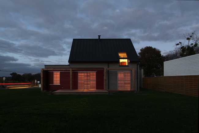 Wooden cottage with terrace