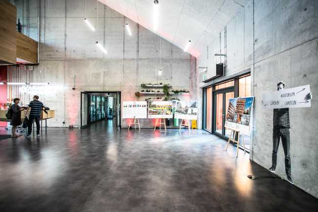 Open space for a school hall