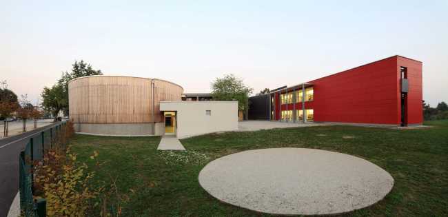 Outdoor garden of the elementary school