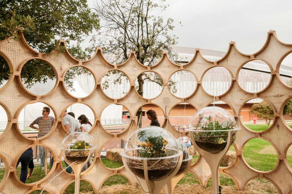 Insect pavilion in the open air