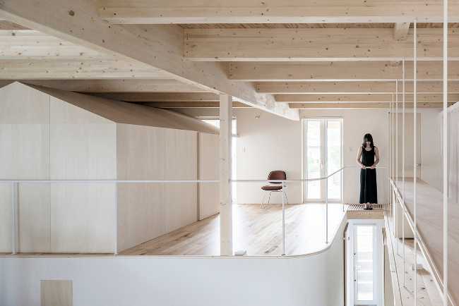 Attic in light colors