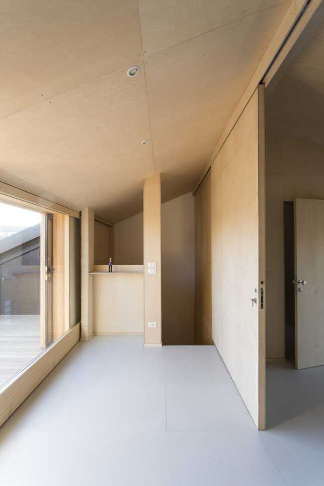 Wooden dividers for an attic