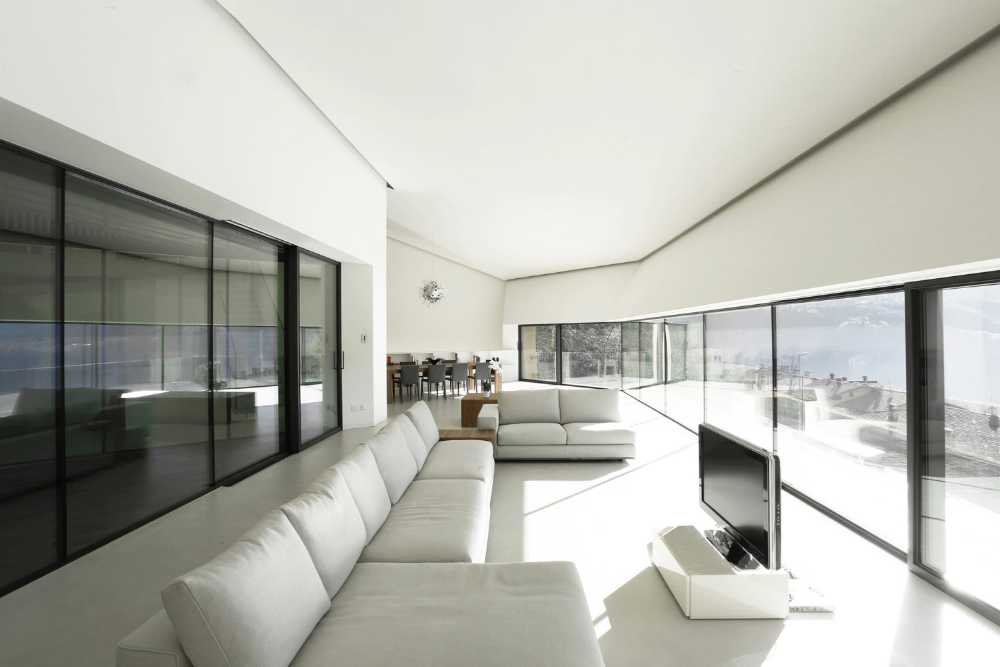 Villa en terreno inclinado