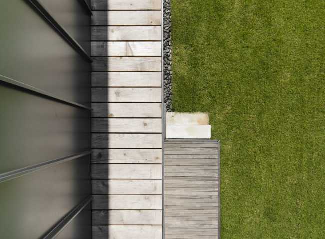 contemporary wooden house