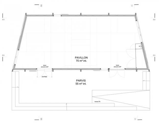 Floor plan pavilion